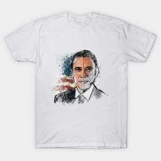 Obama On Sketch T-Shirt